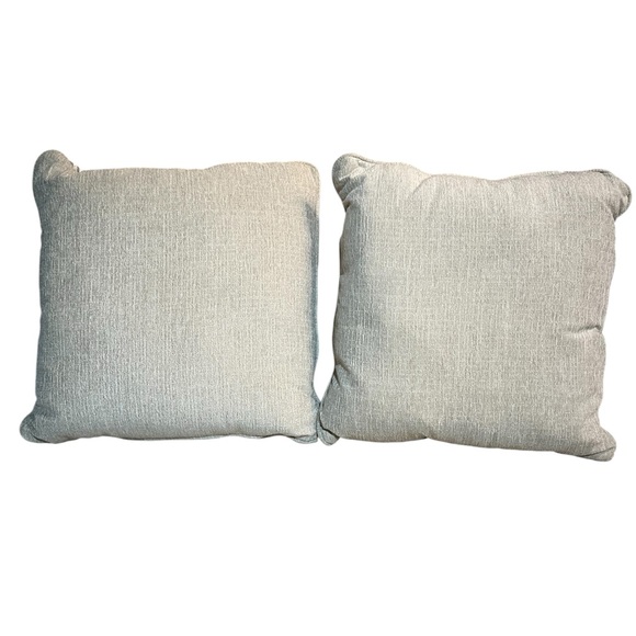 Nicole Miller Home Elegant Gray Patterned Throw Pillows 20”x 20” - Picture 2 of 5